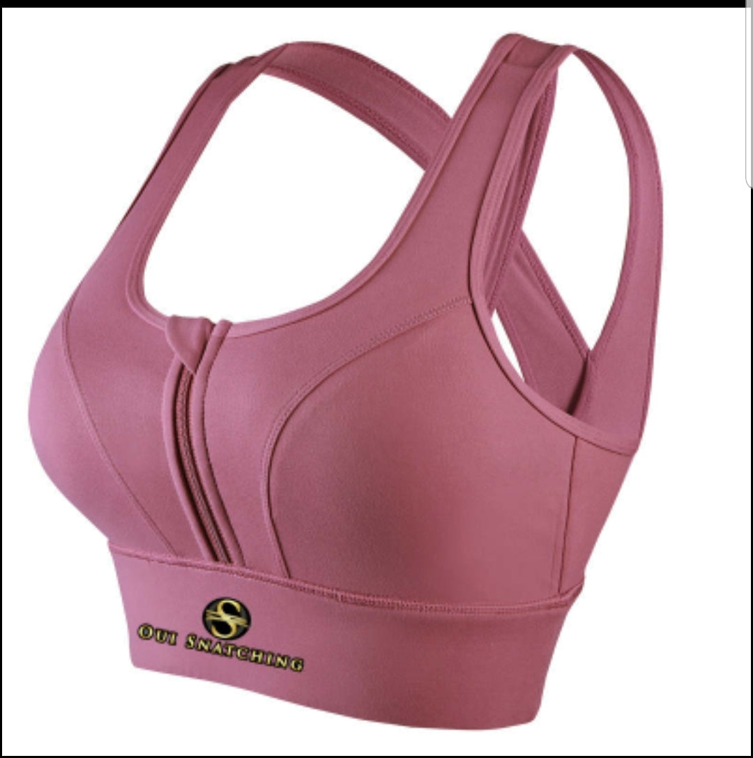 "Oui Snatching" Sports Bra